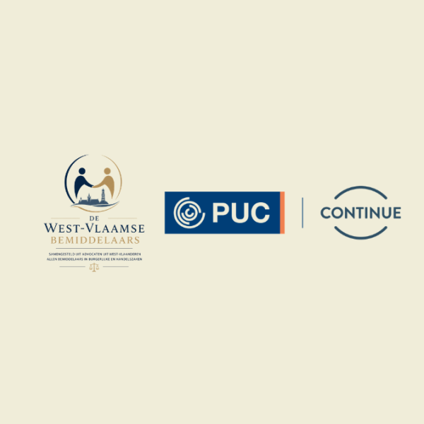West-Vlaamse Bemiddelaars & PUC KU Leuven Continue logo